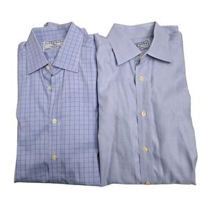 Bundle Charles Tyrwhitt Shirt Mens 16.5 35 Classic Fit Gingham Check Long Sleeve